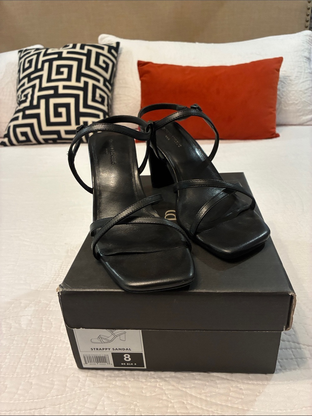 Classic Strappy Black Heeled Sandal - Women's Banana Republic.